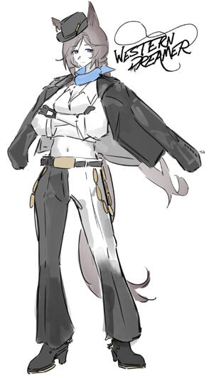 Western Dreamer (Umamusume Fan Design)